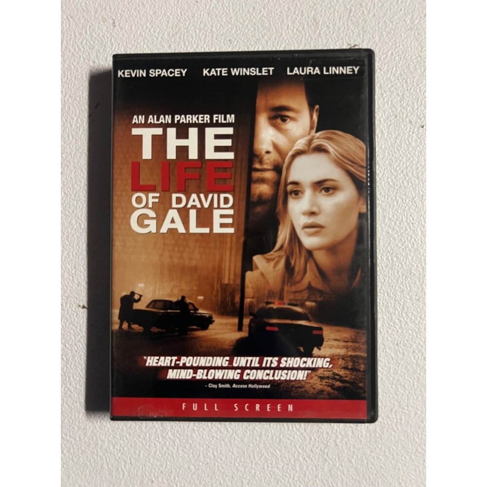 The Life Of David Gale 2003 DVD Full Screen Kevin Spacey Thriller Movie Pre-Owne